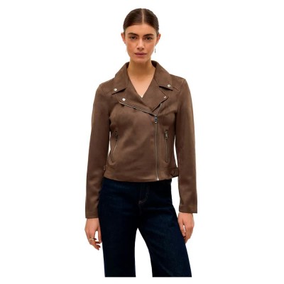 яке,дамски,якета,и,палта,vero,moda,jose,short,leather,jacket,brown