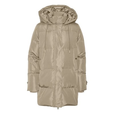 палто,дамски,якета,и,палта,vero,moda,leonielea,down,coat,doeskin,(beige)