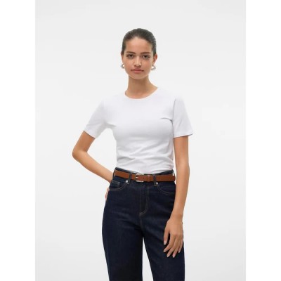 тениска,дамски,тениски,vero,moda,lulu,short,sleeve,t,shirt,white,(bright,white)