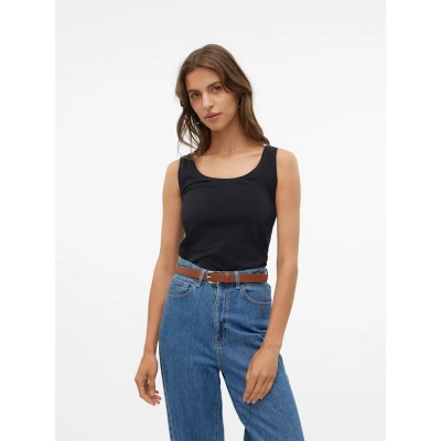 тениска,дамски,тениски,vero,moda,lulu,sleeveless,t,shirt,black