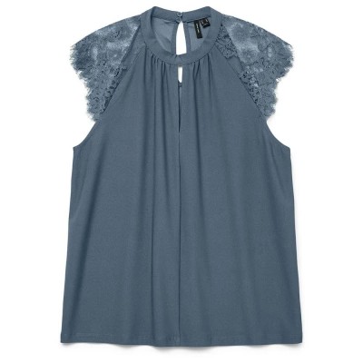 дамски,блузи,дамски,ризи,vero,moda,milla,sleeveless,blouse,blue,(china,blue)