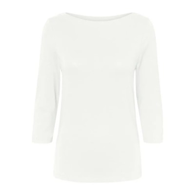 тениска,дамски,тениски,vero,moda,panda,modal,petite,3,4,sleeve,t,shirt,white,(bright,white)