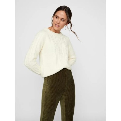 блуза,дамски,пуловери,дамски,плетени,дрехи,vero,moda,priya,petite,sweater,white,(pristine)