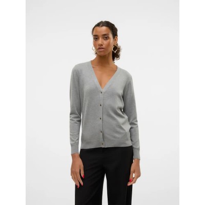 жилетка,дамски,пуловери,дамски,плетени,дрехи,vero,moda,silje,cardigan,medium,grey,melange,(grey)