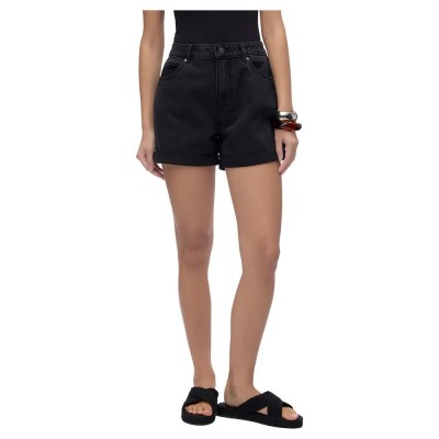 къси,панталони,дамски,панталони,vero,moda,zuri,loose,denim,shorts,black,(black,denim)