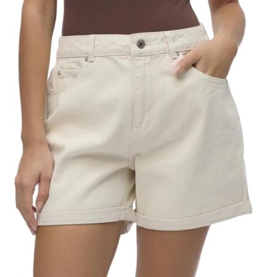 къси,панталони,дамски,панталони,vero,moda,zuri,loose,denim,shorts,ecru,(beige)