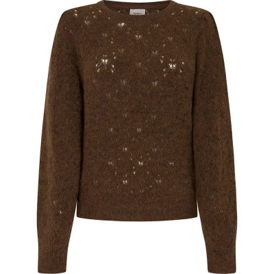 блуза,дамски,пуловери,дамски,плетени,дрехи,pepe,jeans,helen,crew,sweater,brown