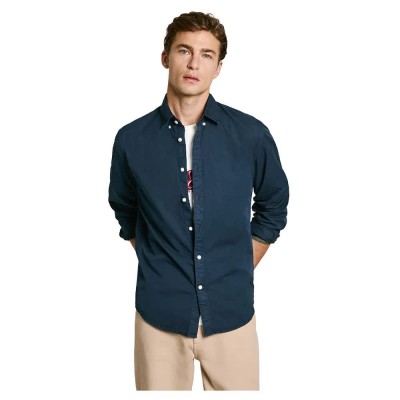 риза,с,дълъг,ръкав,мъжки,ризи,pepe,jeans,manley,long,sleeve,shirt,blue