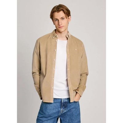 риза,с,дълъг,ръкав,мъжки,ризи,pepe,jeans,miller,long,sleeve,shirt,concrete,beige,(beige)