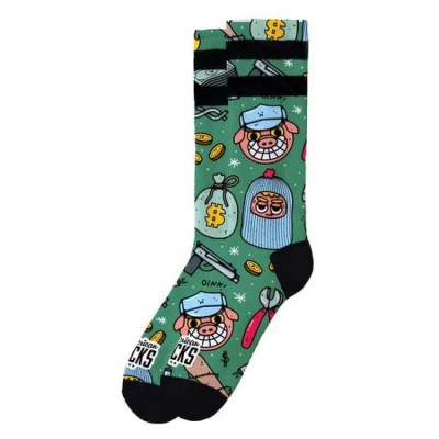 чорапи,дамски,чорапи,american,socks,heist,havoc,socks,green,(green,blue,red)