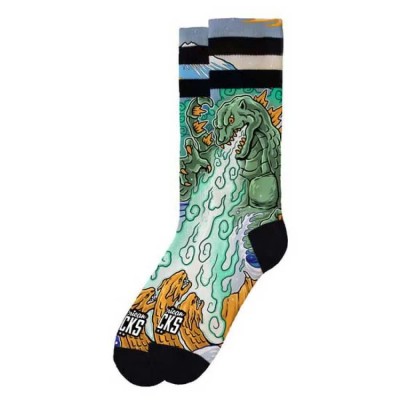 чорапи,дамски,чорапи,american,socks,kaiju,king,socks,multicolor,(green,blue)