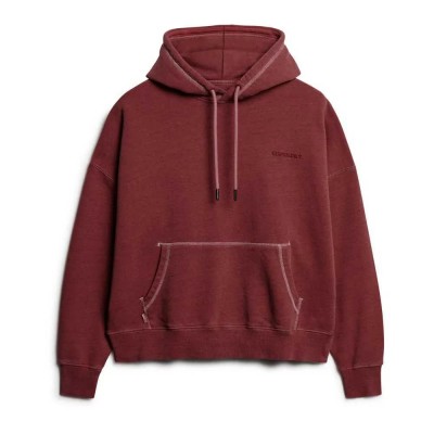 суичър,дамски,блузи,superdry,essential,logo,hoodie,rich,port,(red)