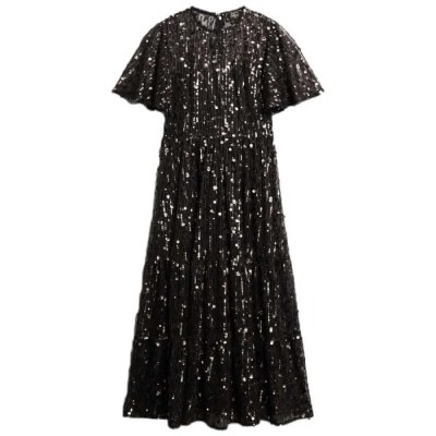 рокля,дамски,поли,и,рокли,superdry,volume,tiered,mesh,short,sleeve,midi,dress,black