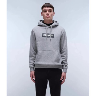 суичър,мъжки,пуловери,napapijri,box,logo,hoodie,medium,grey,melange,(grey)