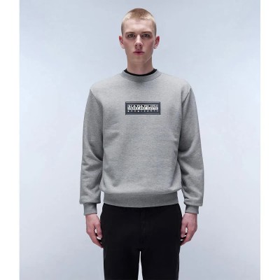 блуза,мъжки,пуловери,napapijri,box,logo,sweatshirt,grey,(medium,grey,melange)