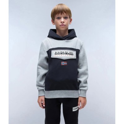 суичър,детски,блузи,napapijri,burgee,hoodie,grey,black,(grey)