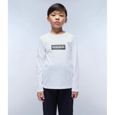 тениска,детски,тениски,napapijri,chamois,long,sleeve,t,shirt,bright,white,(white)