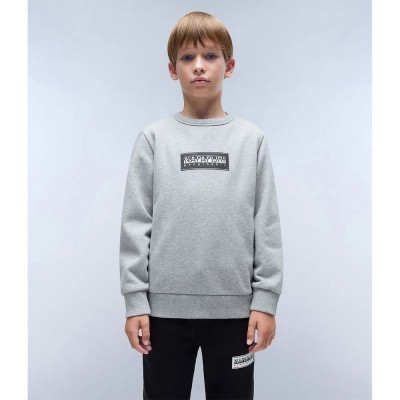 блуза,детски,блузи,napapijri,chamois,sweatshirt,medium,grey,melange,(grey)