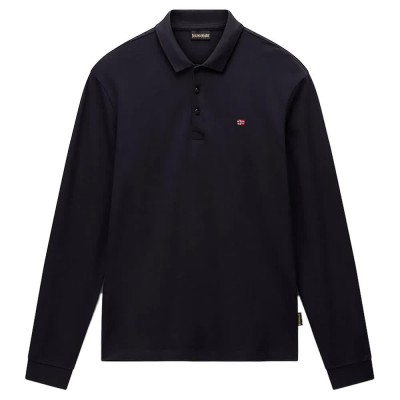 мъжки,блузи,с,яка,napapijri,ealis,long,sleeve,polo,black