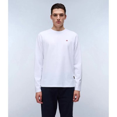 тениска,мъжки,тениски,napapijri,salis,long,sleeve,t,shirt,bright,white,(white)
