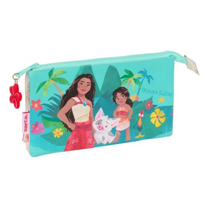 канцеларски,принадлежности,safta,vaiana,triple,pencil,case,multicolor,(blue)