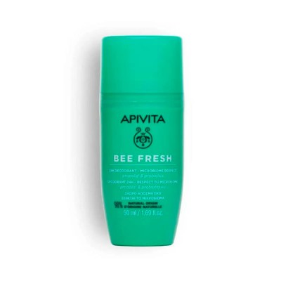 хигиена,тяло,apivita,bee,fresh,50ml,roll,on,deodorant,green