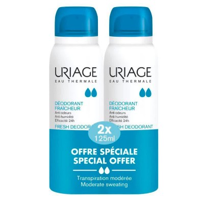 хигиена,тяло,uriage,fraicheur,250ml,deodorant,spray,clear