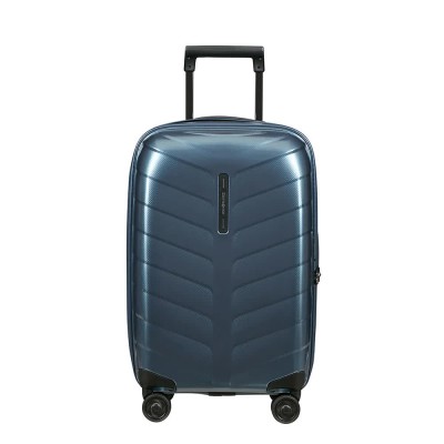 куфари,samsonite,attrix,spinner,55,23,38,44l,expandable,trolley,bag,steel,blue,(blue)