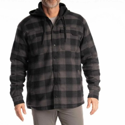 риза,с,дълъг,ръкав,мъжки,ризи,klim,targhee,long,sleeve,shirt,black,grey,(asphalt,black)