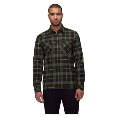 риза,с,дълъг,ръкав,мъжки,ризи,mammut,alvra,long,sleeve,shirt,black,dark,marsh,(green)