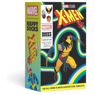 чорапи,мъжки,чорапи,happy,socks,marvel,gift,socks,yellow,(yellow)