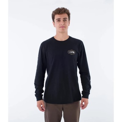 тениска,мъжки,тениски,hurley,evd,bones,long,sleeve,t,shirt,black