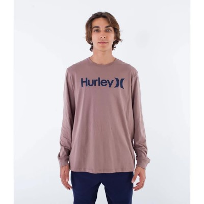 тениска,мъжки,тениски,hurley,evd,one,and,only,solid,long,sleeve,t,shirt,brown,(roadside)