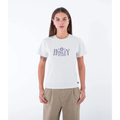 тениска,дамски,тениски,hurley,organic,surf,&,sunshine,short,sleeve,t,shirt,light,heather,grey,(white)