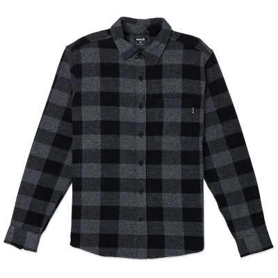 риза,с,дълъг,ръкав,мъжки,ризи,hurley,portland,long,sleeve,shirt,black