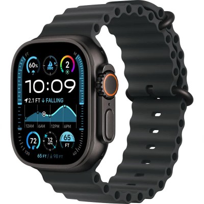 часовник,часовници,apple,apple,watch,ultra,2,gps,+,cellular,49,mm,ocean,band,black,titanium,black,(black)