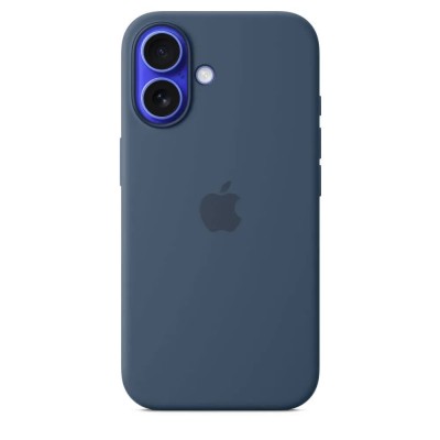 други,аксесоари,apple,iphone 16,silicone,case,with,magsafe,blue,(denim)