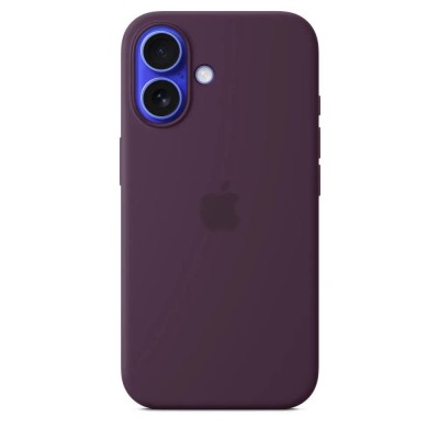 други,аксесоари,apple,iphone 16,silicone,case,with,magsafe,purple,(plum)