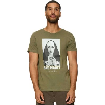 тениска,мъжки,тениски,mister,tee,bad,habit,short,sleeve,t,shirt,olive,(green)