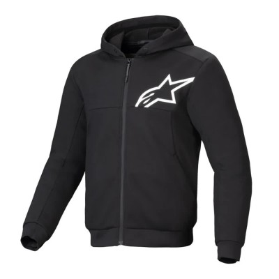 блуза,мъжки,пуловери,alpinestars,chrome,v2,sport,full,zip,sweatshirt,black,(black,white)