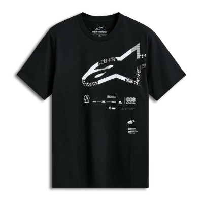 тениска,мъжки,тениски,alpinestars,geografica,csf,short,sleeve,t,shirt,black