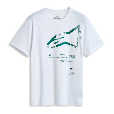 тениска,мъжки,тениски,alpinestars,geografica,csf,short,sleeve,t,shirt,white,(white)