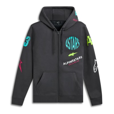 блуза,мъжки,пуловери,alpinestars,variegate,full,zip,sweatshirt,grey,(gunmetal)