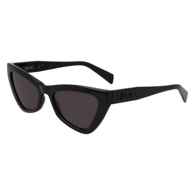 слънчеви,очила,слънчеви,очила,liu·jo,799s,sunglasses,shiny,black,(black)