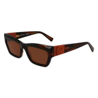 слънчеви,очила,слънчеви,очила,longchamp,763s,sunglasses,striped,brown,(brown,black)