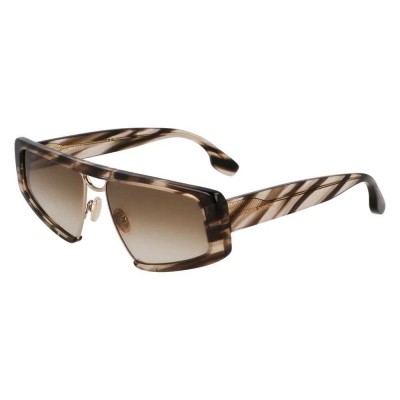 слънчеви,очила,слънчеви,очила,victoria,beckham,247s,sunglasses,striped,khaki,(brown)