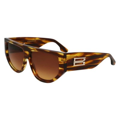 слънчеви,очила,слънчеви,очила,victoria,beckham,676s,sunglasses,striped,tobacco,(brown)