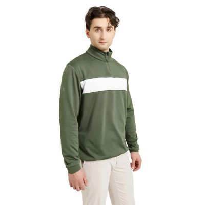 блуза,мъжки,пуловери,abacus,golf,club,half,zip,sweatshirt,forest,(green)