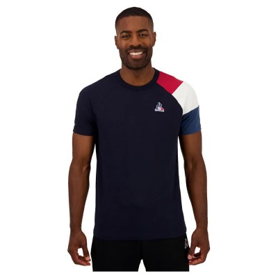 тениска,мъжки,тениски,le,coq,sportif,bat,sp,n°1,short,sleeve,t,shirt,sky,captain,rio,red,(blue)
