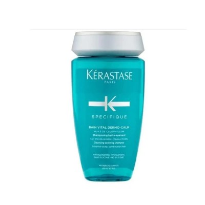 хигиена,коса,kerastase,bain,vit,dermocalm,250ml,capillary,treatment,blue